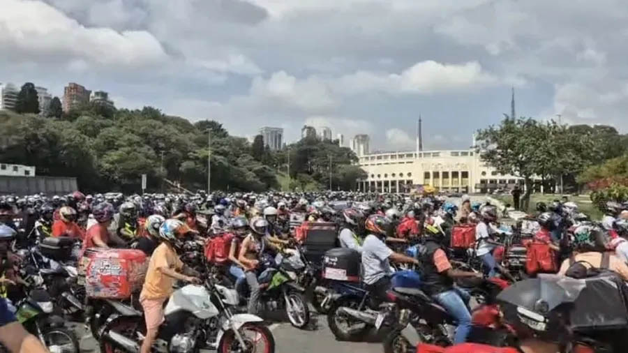 Termina sem acordo reunião de apps com entregadores no segundo dia de greve