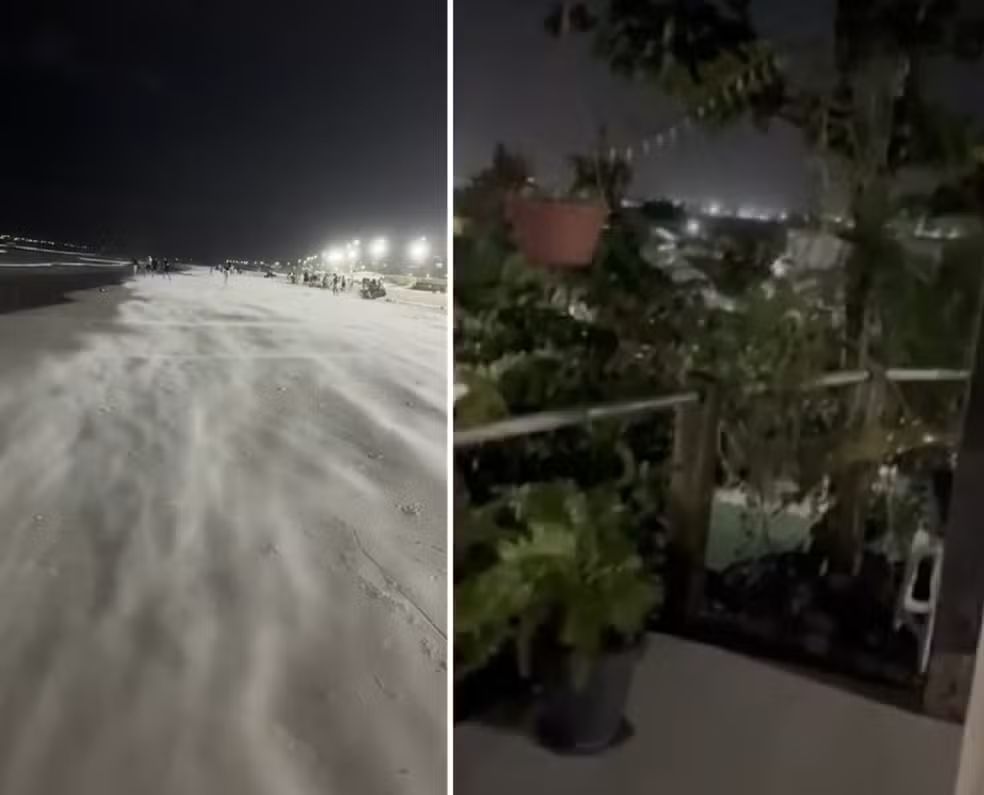 Fortes rajadas de vento atingem Cabo Frio e chegam perto de 70 km/h; alerta permanece para esta quinta-feira
