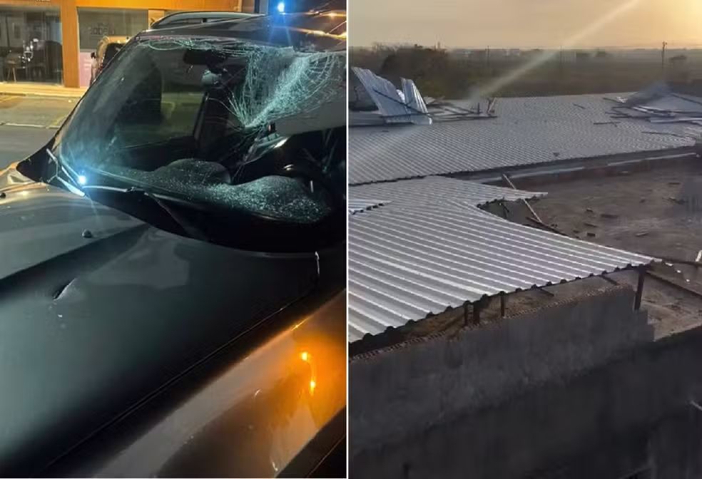 Ventania provoca destelhamentos e diversos prejuízos em Campos; alerta para rajadas intensas permanece nesta quinta-feira