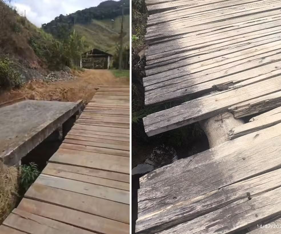 Moradores de Lumiar pedem avanço nas obras da nova ponte em Rio Bonito, distrito de Nova Friburgo